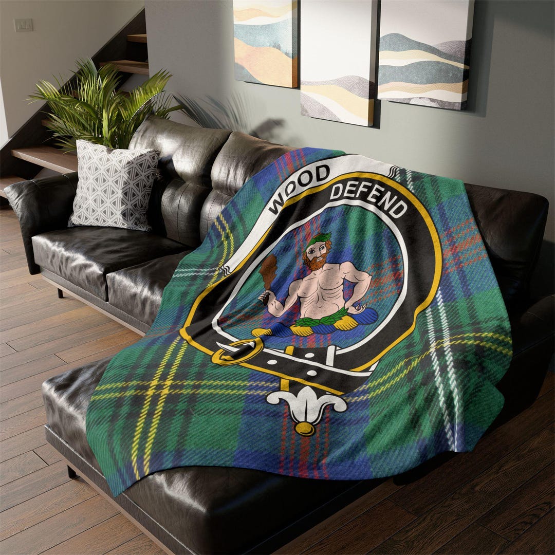 Whitelaw 2 Crest Premium Blanket - Black Celtic Cross Style main image 0