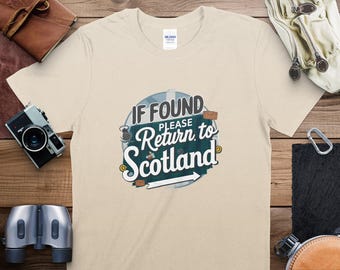 Camiseta gráfica de Escocia: divertida camiseta de recuerdo escocés