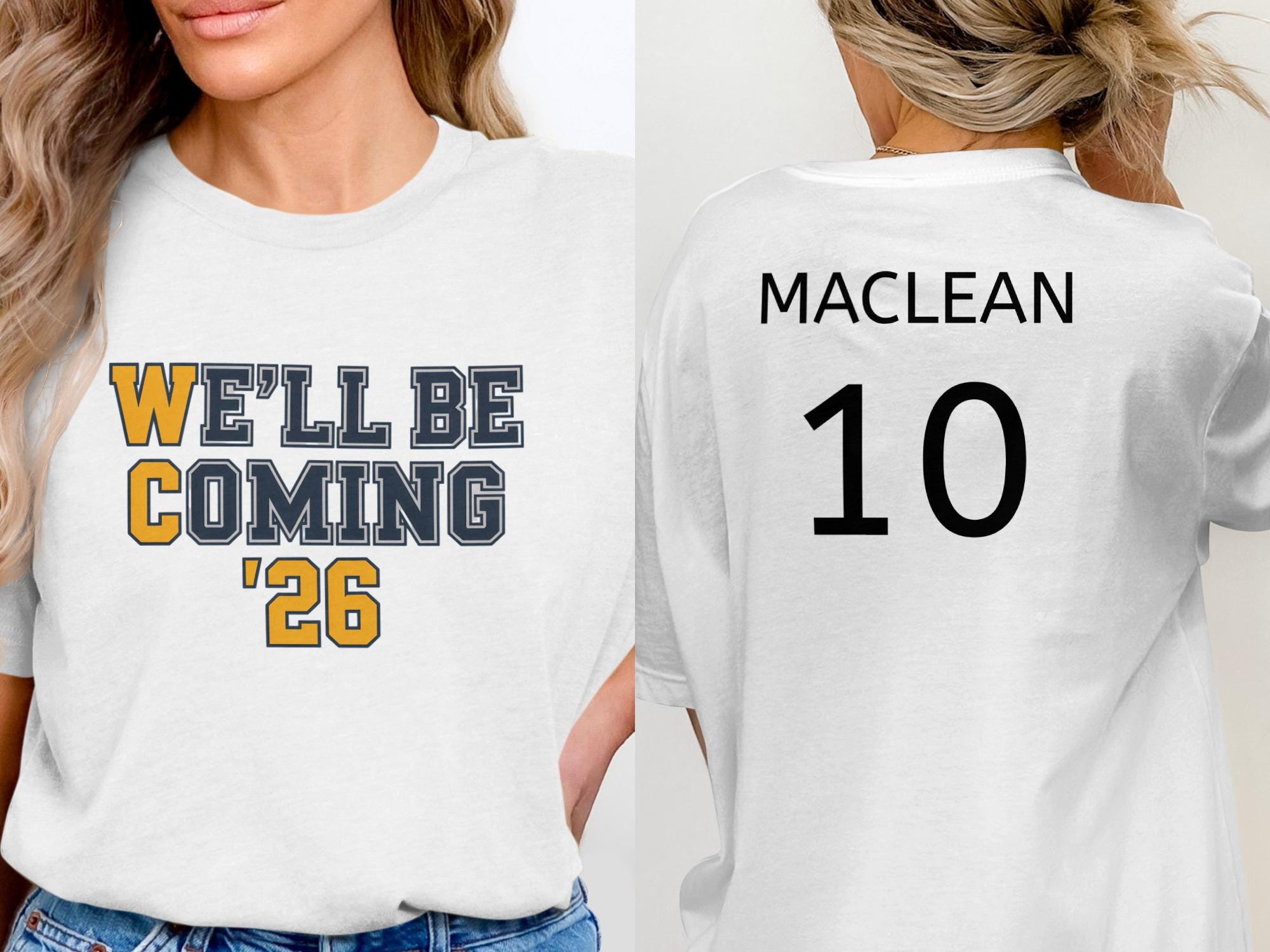 Discover Scotland 2026 Double Sided T-Shirt with Personalized Name and Number for Adult and Kids