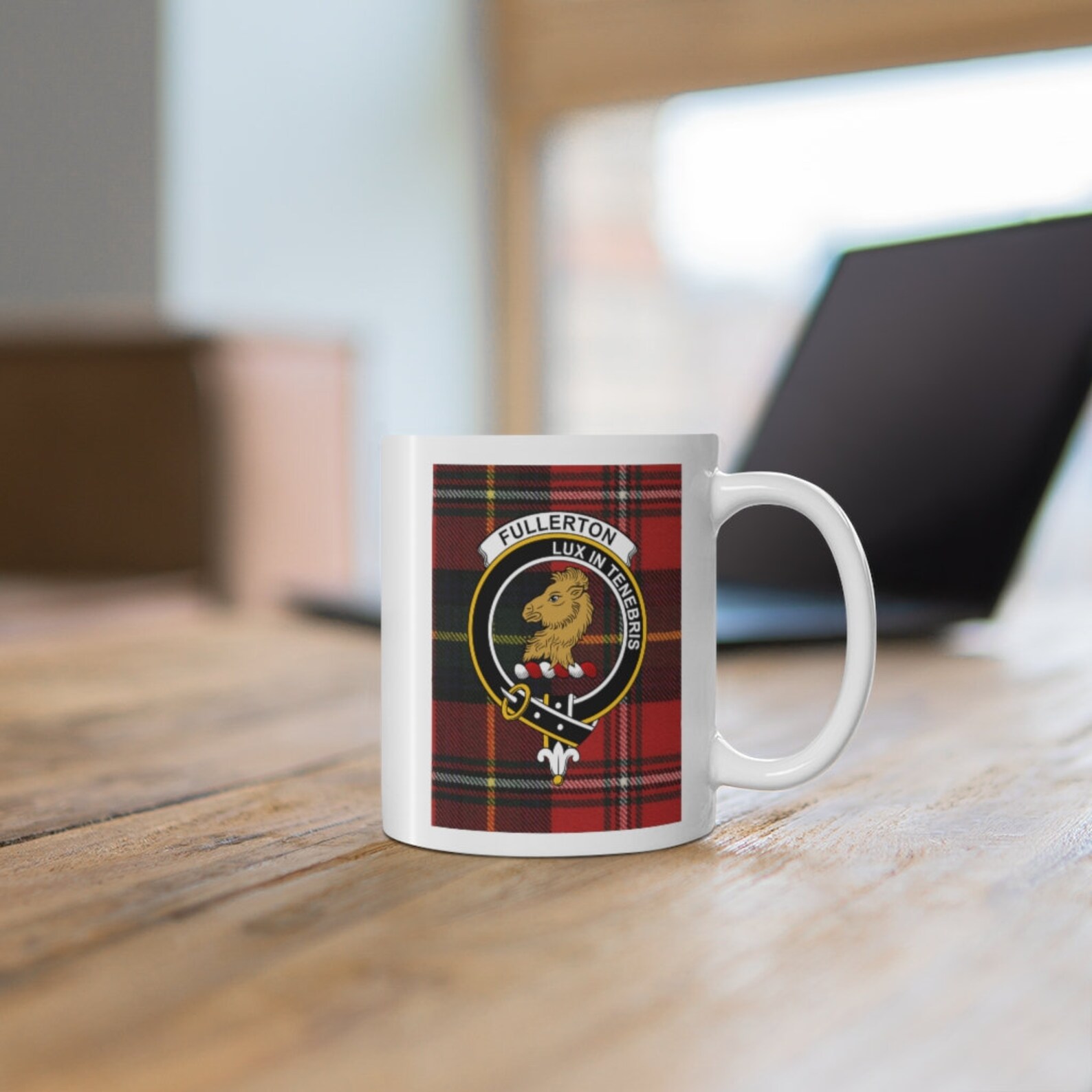 Clan Fullerton Scottish Tartan Mug Etsy