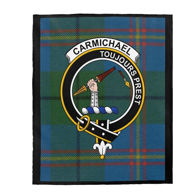 Clan Carmichael Scottish Tartan Blanket Scottish Clan Gift - Etsy
