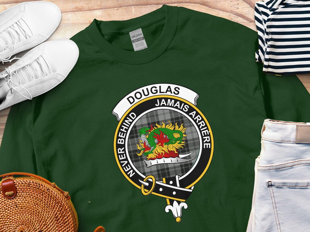 Douglas Modern Tartan Crest Sweatshirt