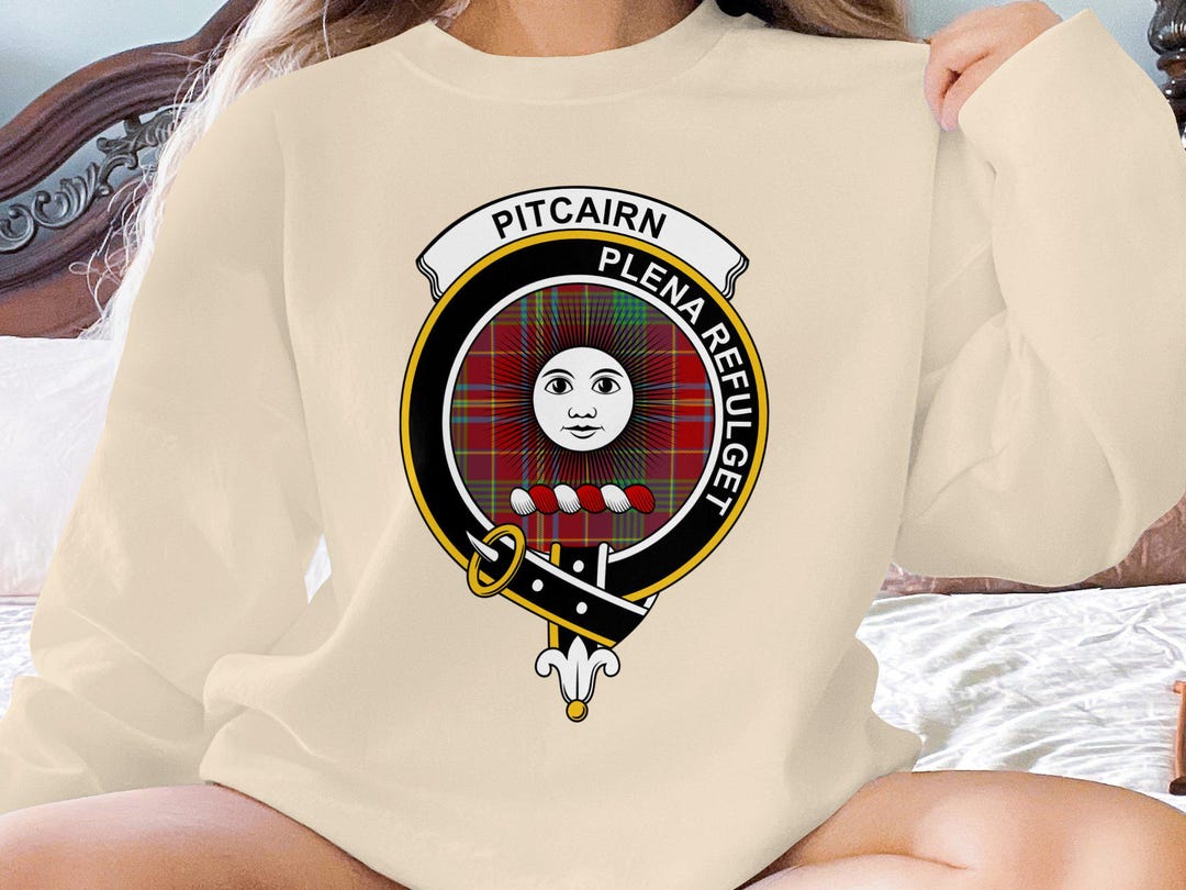 Pitcairn Hunting Tartan Crest 2D T-shirt - Alba Skull Style