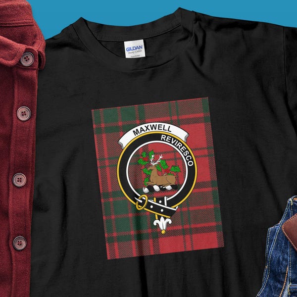 Maxwell Hunting Clan Half Of Tartan Hoodie