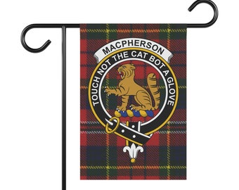 Clan MacPherson Scottish Flag, MacPherson Clan Tartan Banner, MacPherson Family Scottish Flag