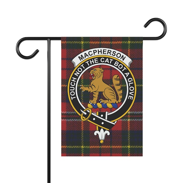 Clan MacPherson Scottish Flag, MacPherson Clan Tartan Banner, MacPherson Family Scottish Flag