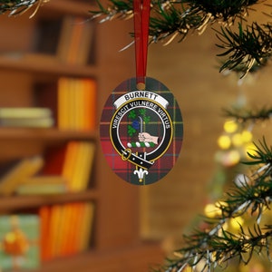 Clan Burnett Scottish Tartan Christmas Ornament