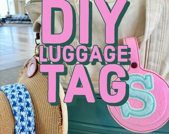 Digital Download - DIY Luggage Tag SVG