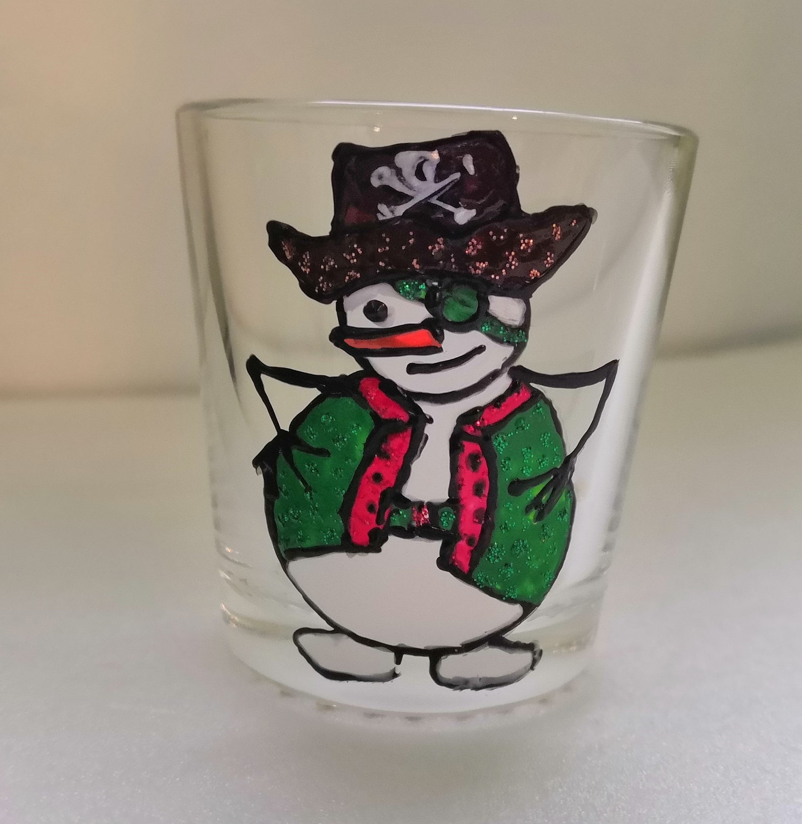 Christmas shot glasses set of 4 Snowman Pirate Party Favours Etsy