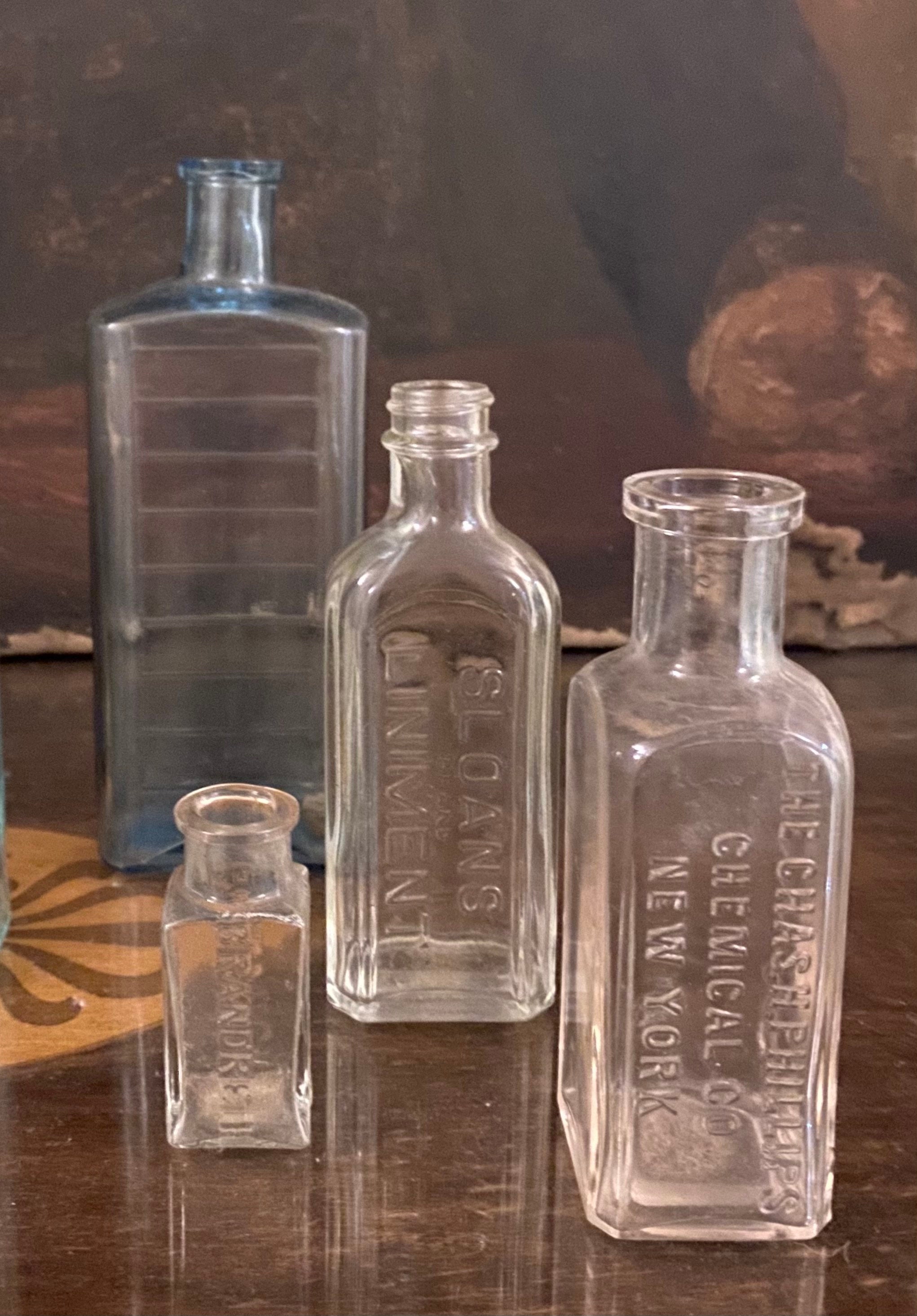 Vintage Glass Bottles Decorative Glass Bottles Fairy Light Etsy