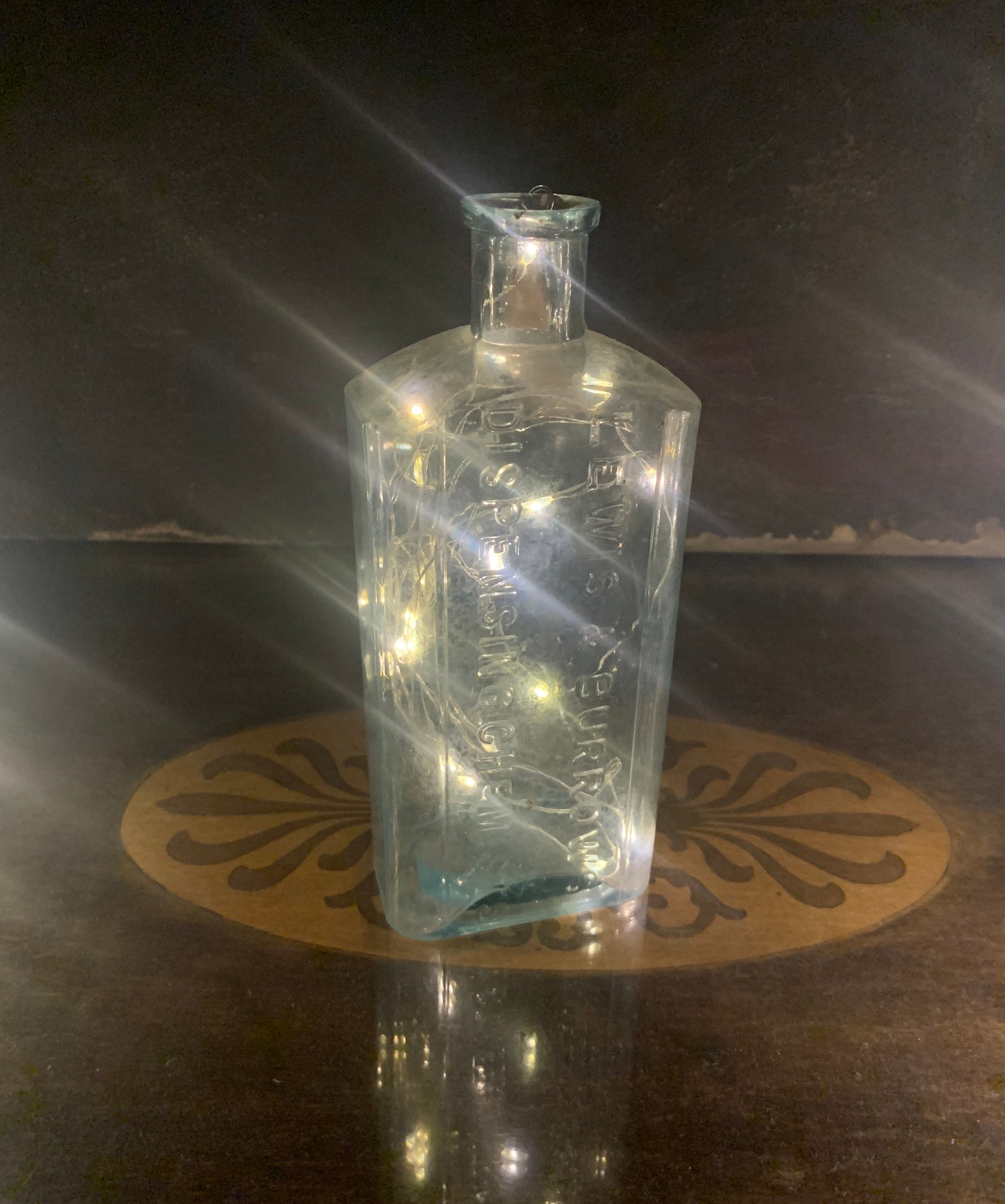 Vintage Glass Bottles Decorative Glass Bottles Fairy Light Etsy