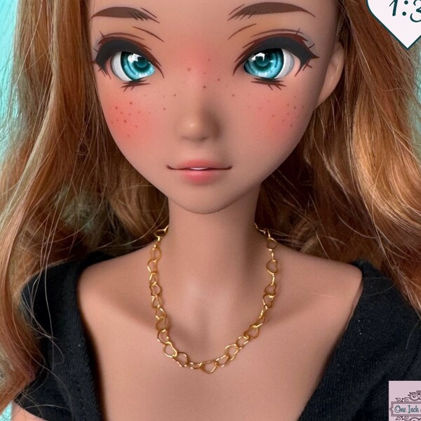 SD Tiny Heart Chain Doll Necklace - Custom Jewelry for Smart Doll, Dolfie Dream, and other SD Dolls