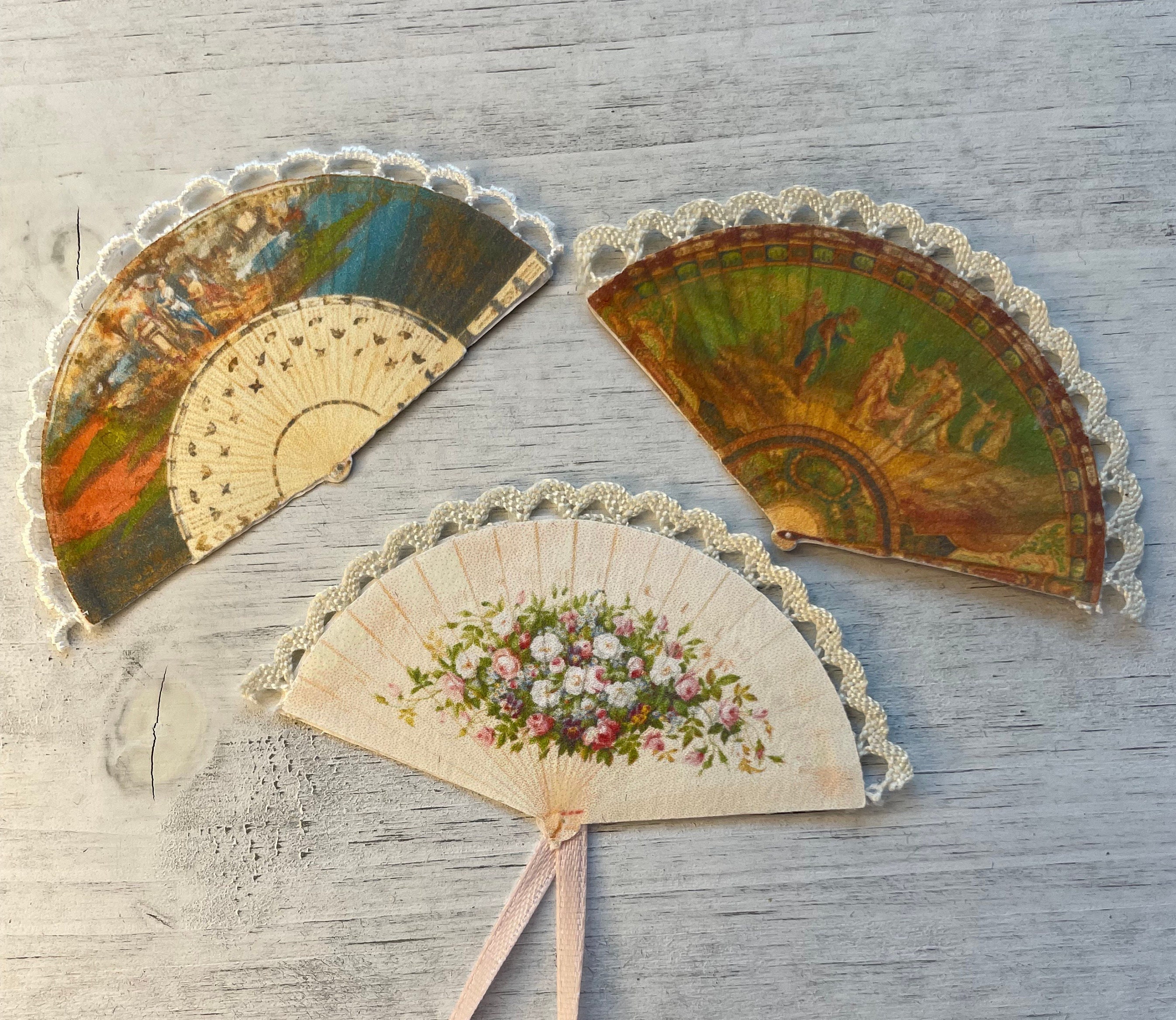 Garneck Mini Fan Toys Small Hand Fan Mini Paper Fans Crafts Mini Doll Paper  Fan Hand Fans Tiny Handheld Fan Miniature Fan Mini Paper Fan Toy