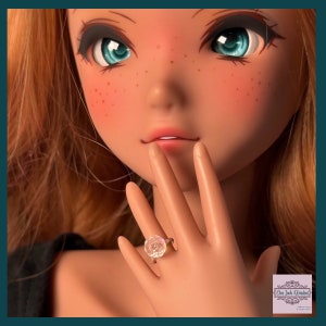 Wearable Sparkling Engagement Rings - Handmade for Smart Doll