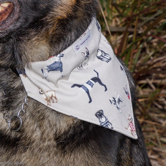Dog Bandana Doggies, Pet Bandanna, Cotton Dog Bandannas, Dog Scarf, Collar Bandana
