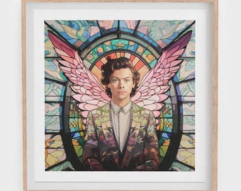 Harry Styles | Saint Styles | Limited Edition | Giclee Art Print | 50x50cm | Unique Wall Art | Home Decor |