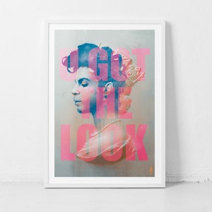 U Got The Look | Prince Print | A3 | Music Icon | Home Decor | Unique Wall Art |
