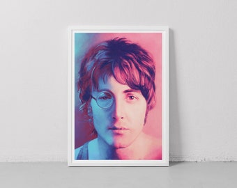 Lennon and McCartney Print | A3 Digital Print | Come Together | Beatles Print | Music | Unique Wall Art | Music Icons | Beatles Gift