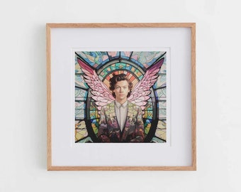 Harry Styles | Saint Styles | Mini Edition Art Print | 10 x 10 inches | Unique Wall Art | Harry Styles Gift | Digital Print