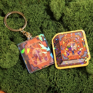 Enchiridion Holographic Acrylic Keychain | Adventure Time Keyring