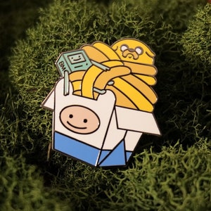 Finn Bmo & Jake Pin Hard Enamel