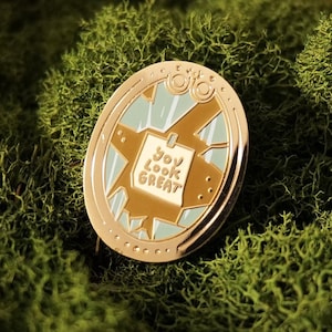 Adventure Time You Look Great Broken Mirror Hard Enamel Pin