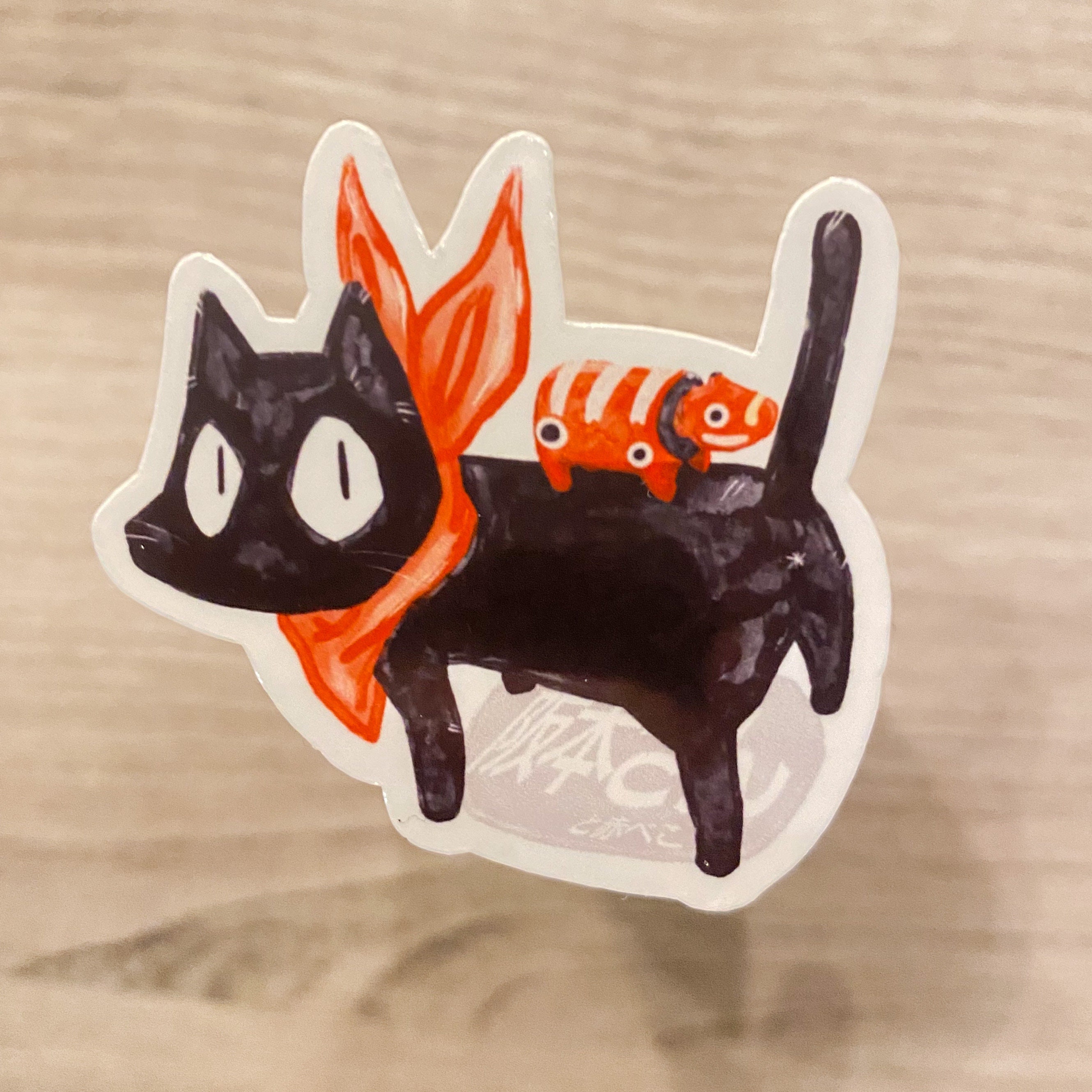 Sakamoto Cat from Nichijou Postcard for Sale by pamakima