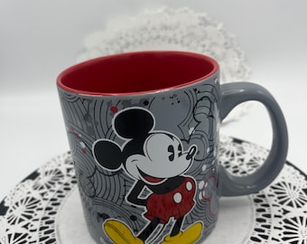 Disney Mickey Mug,Large Ceramic Mug,Red Drinkware