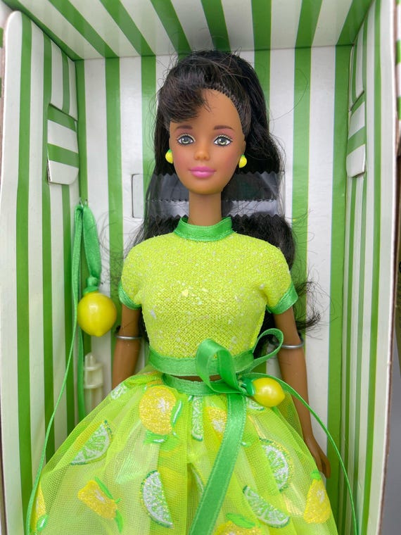 slim fit dress slacks 1998 Malaysian Green Kebaya Barbie – Sell4Value main image 0