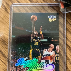 Reggie miller trading basketball Indiana Pacers guard