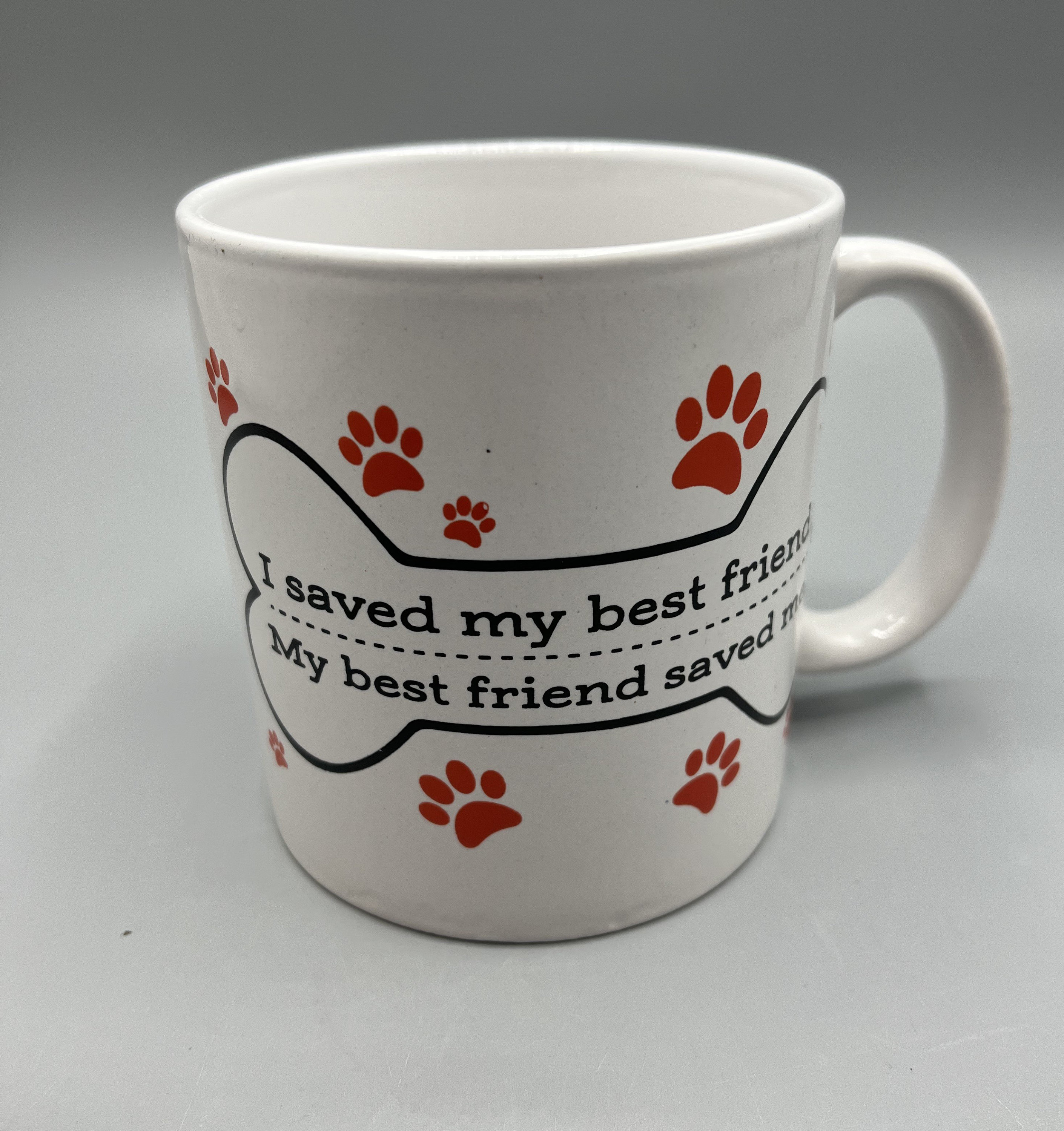 I Saved My Best Friend, My Best Friend Saved Me Coffee Mug, Cup, Dog Lovers