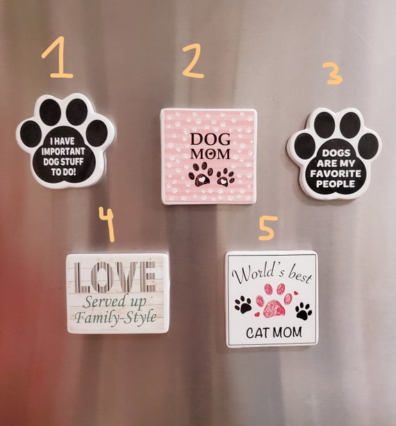 Cat And Dog Mom Magnets For Sale