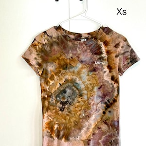 rose gold geode t-shirt hand dyed
