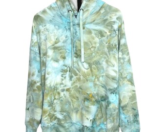 Celadon ice dyed hoodie X-large