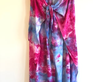 Tie dye beach cover up pants