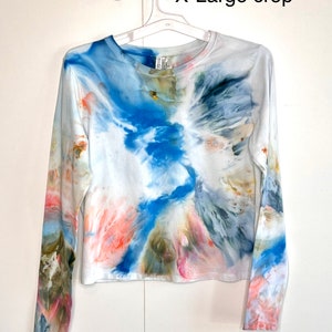 Monet inspired long sleeve tie dye shirt- x-large