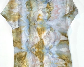 Chemise dorée et bleue patinée - mesure moyenne