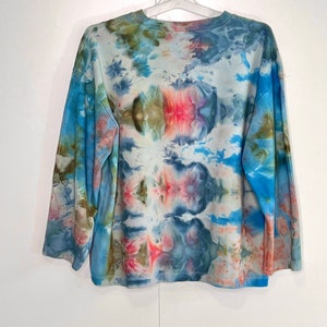 Monet ice dyed long sleeve shirt- Large