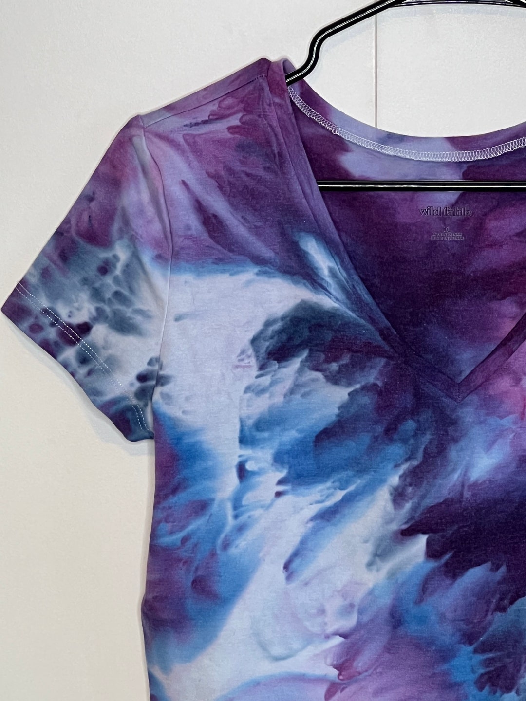 Tcu Purple Ice Dyed Crop Top X-large - Etsy