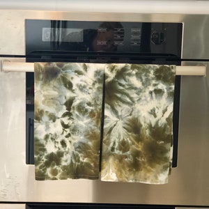 10 pack army green ice dyed cotton reusable napkins