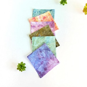 Multiple color options ice dyed - 4 dinner napkins