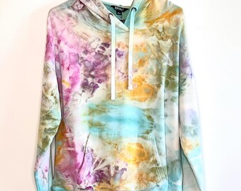 Pastel dream ice dyed buffalo hoodie Medium