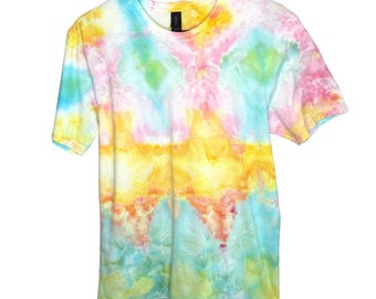 T-shirt unisex con stampa effetto ghiaccio "Tropical Breeze", taglia M.