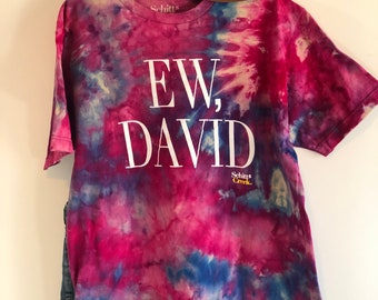 Fuchsia and blue ew, David hand dyed t-shirt