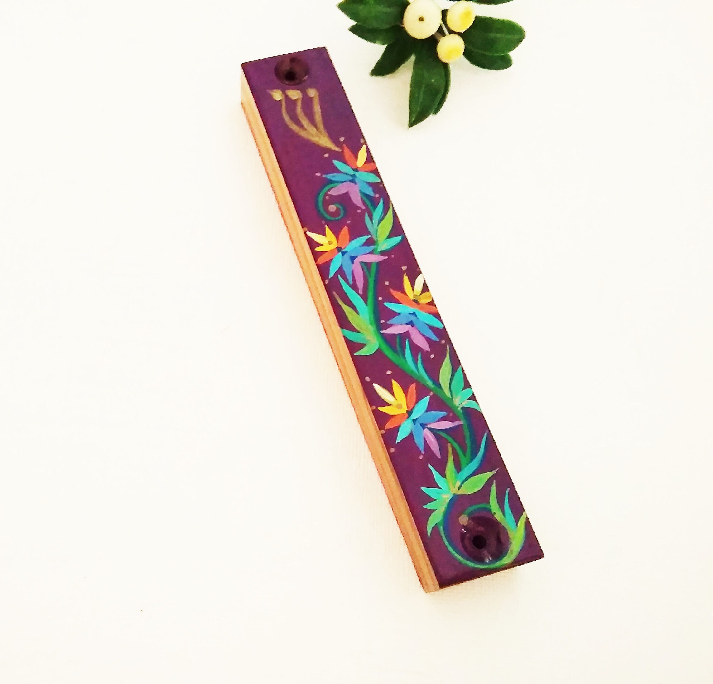 Colorful mezuzah case Mezuzah cover Handmade mezuzah Scroll Etsy