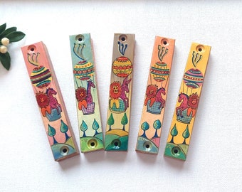 Kids mezuzah Mezuzah Case Mezuzah for kids room Handmade mezuzah cover