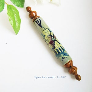 Blue Mezuzah Scroll case Mezuzah cover Mezuzah handmade Jewish baby gift Jewish house warming.