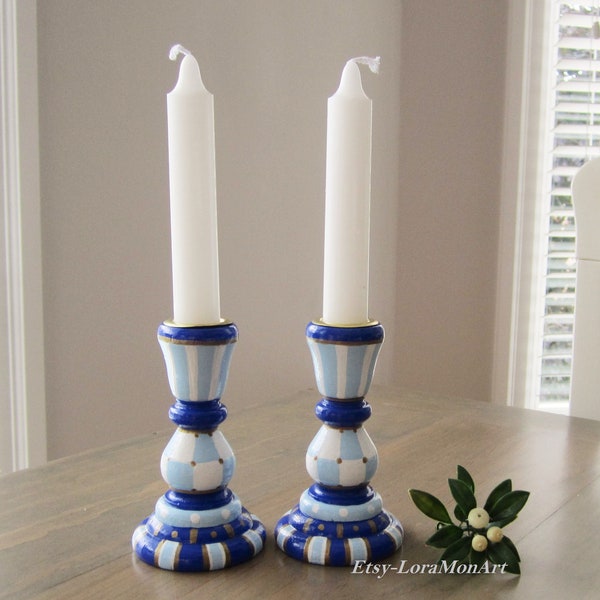 Shabbat Candlesticks Etsy