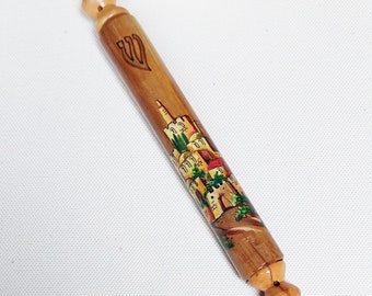 Large mezuzah scroll case Mezuzah cover Mezuzah for door Hand painted mezuzah Jewish Holiday Gift