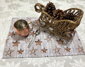 Christmas placemats/Christmas linens/reversible placemats/gift for her/farmhouse decor